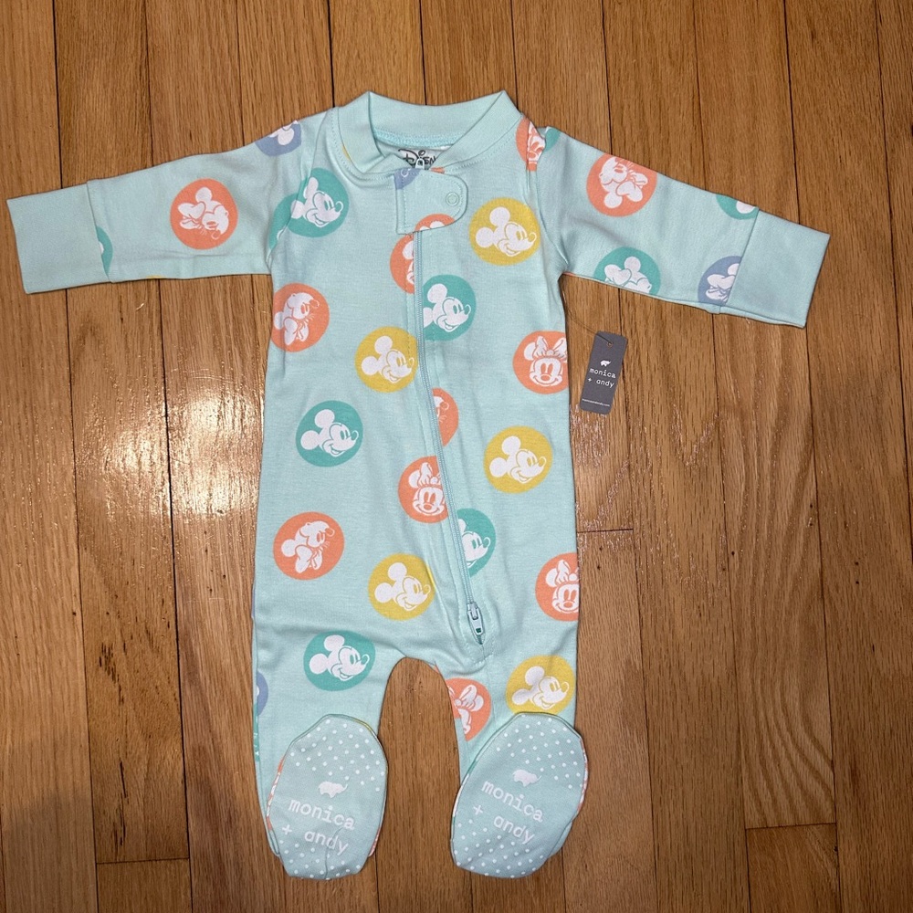 Disney x Monica + Andy Newborn Mickey Mouse Kids Footie